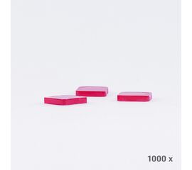 Abdeckplättli rot, viereckig (1000 Stück), Modell 6031 / Pions de loto rouges, carrés (1000 pièces), modèle 6031