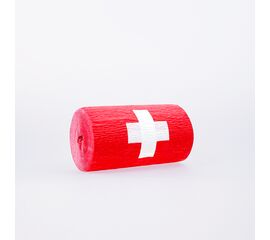 Flaggenkrepp Schweiz 3 Rollen, Modell 312 / Papier crépon, modèle « Suisse », 3 rouleaux, modèle 312