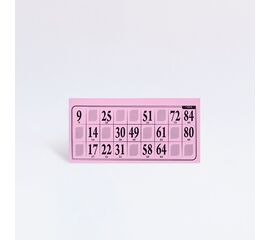 Lottokarten 14,5 x 7,2 cm - plastifiziert (100 Stück), Modell 6001 / Cartons de loto 14,5 x 7,2 cm - plastifiés (100 pièces), modèle 6001