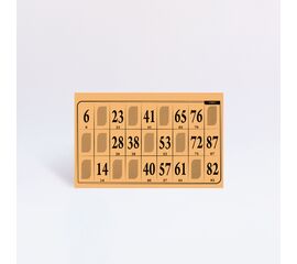 Lottokarten Grossformat 19,2 x 9,6 cm (100 Stück), Modell 6008 / Cartons de loto grand format 19,2 x 9,6 cm (100 pièces), modèle 6008
