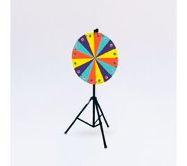 Mietrad Regenbogen, 16 Felder, Modell GlücksradBas.2 / Roue de la fortune arc-en-ciel, 16 grilles, modèle  GlücksradBas.2