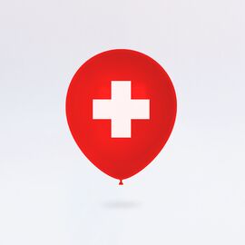 Ballone «Schweizerkreuz» (100 Stück), Modell 414 / Ballons « Drapeau suisse » (100 pièces), modèle 414
