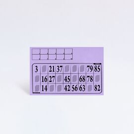 Lottokarten mit Kontrolle (10 Stück), Modell 6013 / Cartons de loto avec contrôle (10 pièces), modèle 6013