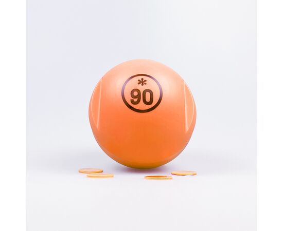 6 Lottokugeln magnetisch, inkl. 100 Jetons in verschiedenen Farben, Modell 6046 / 6 boules de loto magnétiques et 100 pions de différentes couleurs, modèle 6046