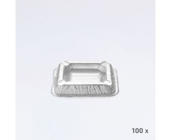 Aschenbecher Alu 4-eckig (100 Stück), Modell 602.1 / Cendrier rectangulaire en alu (100 pièces), modèle 602.1