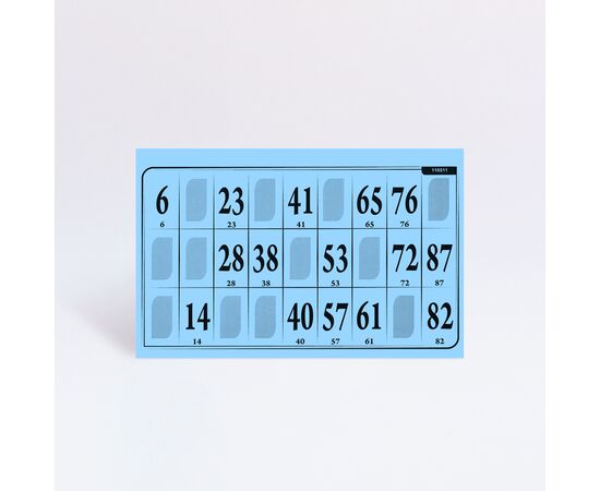 Jumbo Lottokarte  29 x 18,8 cm, Modell 6005 / Carton de loto en format jumbo 29 x 18,8 cm, modèle 6005