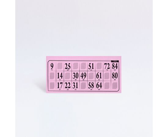 Lottokarten 14,5 x 7,2 cm - plastifiziert (100 Stück), Modell 6001 / Cartons de loto 14,5 x 7,2 cm - plastifiés (100 pièces), modèle 6001