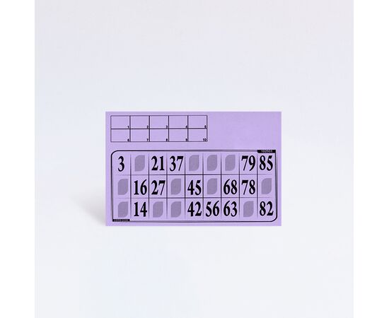 Lottokarten mit Kontrolle (10 Stück), Modell 6013 / Cartons de loto avec contrôle (10 pièces), modèle 6013