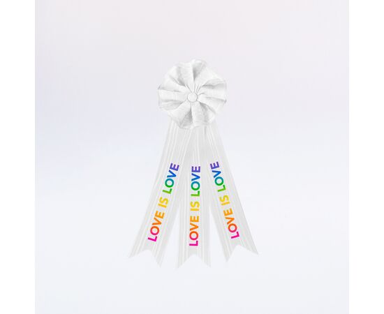 Flots mit 3 Schleifen, Druck 5-farbig / Flots avec 3 rubans, impression 5 couleurs